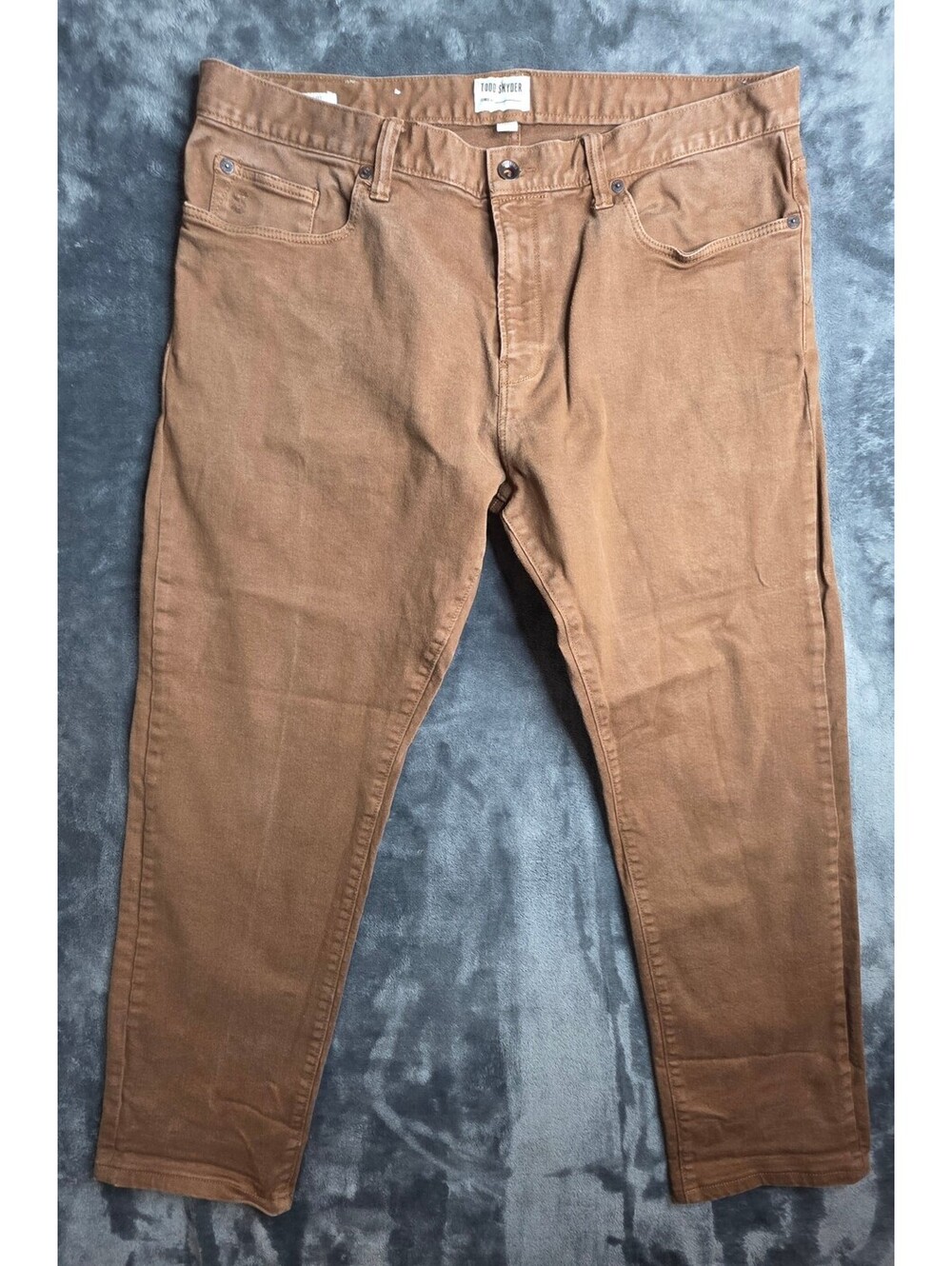 Todd Snyder New York Stretch 5 Pocket Jeans Camel Brown Slim Fit 36 X 32
